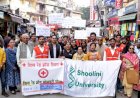 Awareness rally by Shoolini University spreads message of humanity and compassion in Solan