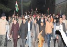 HPCC carries out Torch March against BJP at the Ridge