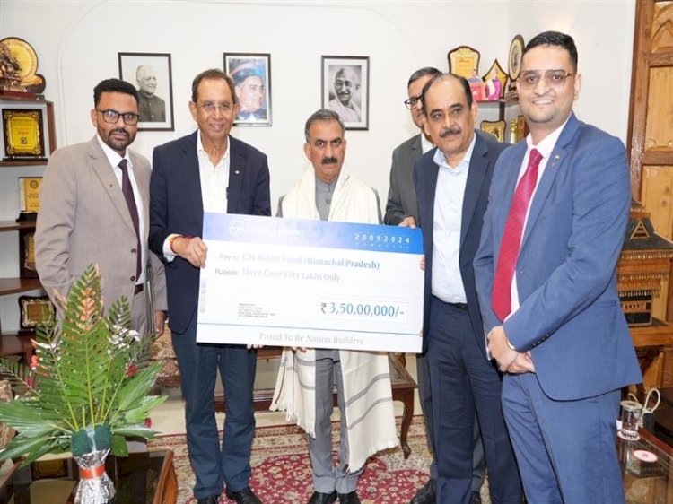 Larsen & Toubro contributes Rs. 3.5 crore towards CM Relief Fund