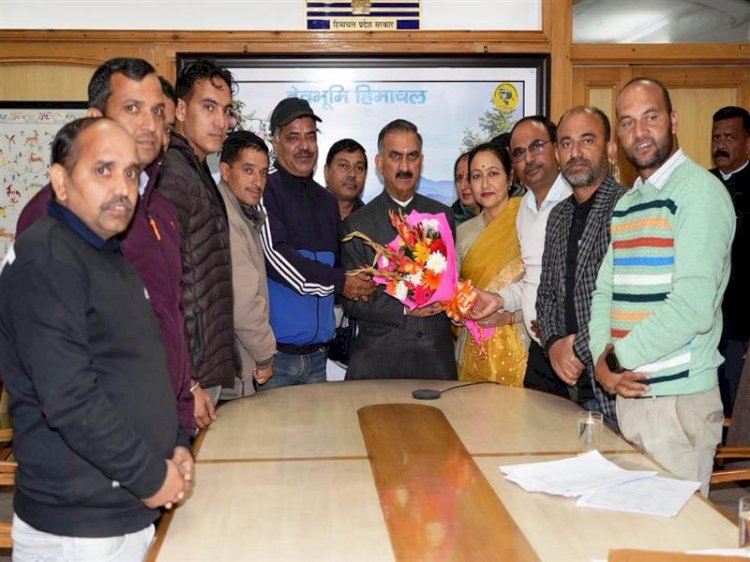 Delegation of HP Computer Teachers call on Chief Minister