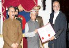 Justice Gurmeet Singh Sandhawalia sworn-in as Chief Justice of HP High Court