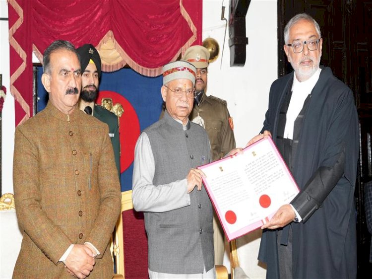 Justice Gurmeet Singh Sandhawalia sworn-in as Chief Justice of HP High Court