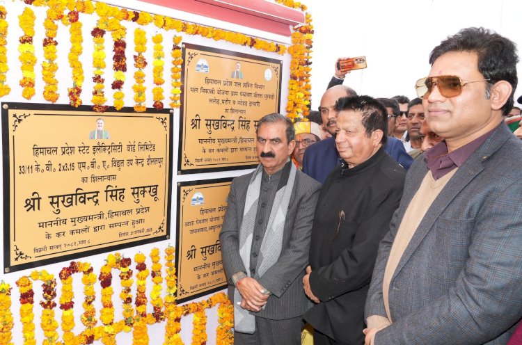 CM dedicates development projects worth Rs. 88.68 crore for Kangra Assembly Constituency