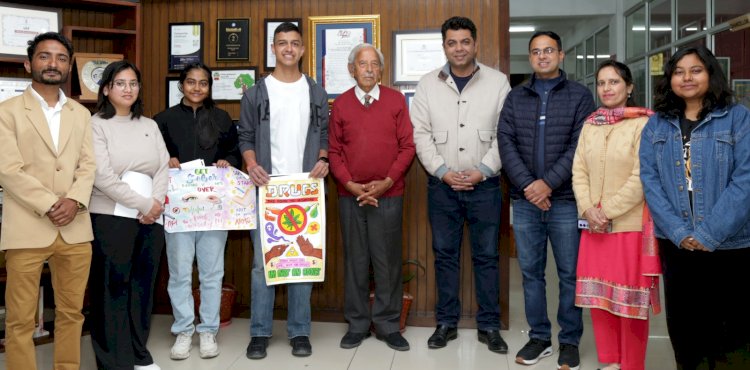 Anti-Drug Poster competition organised at Shoolini University