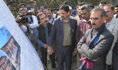CM inspects under-construction Jaskot Heliport and Hamirpur Bus Stand