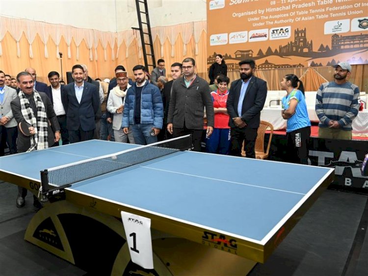 CM inaugurates South Asian Youth Table Tennis Championship in Shimla